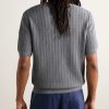 Pointelle-Knit Organic Cotton T-Shirt - BK