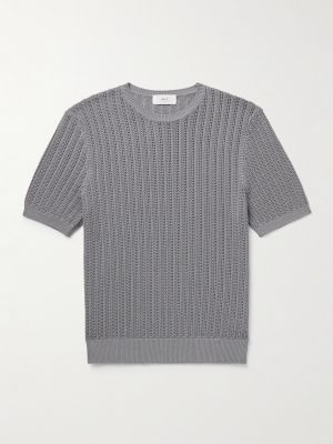 Pointelle-Knit Organic Cotton T-Shirt Pointelle-Knit Organic Cotton T-Shirt