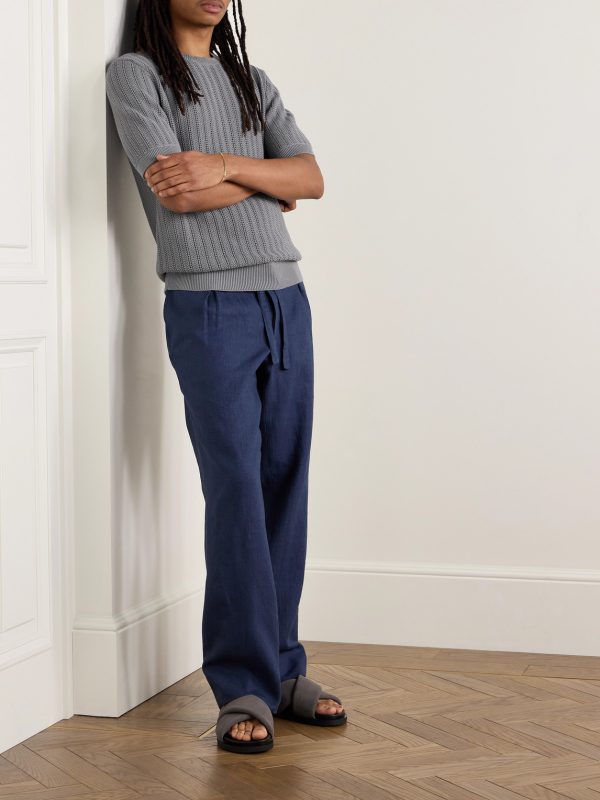 Pointelle-Knit Organic Cotton T-Shirt - OU