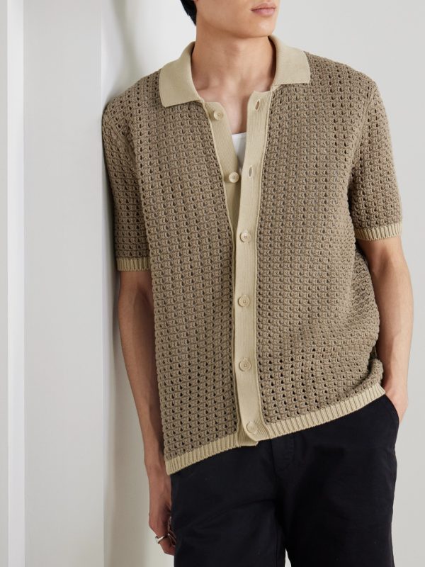Crocheted Organic Cotton Shirt - FR