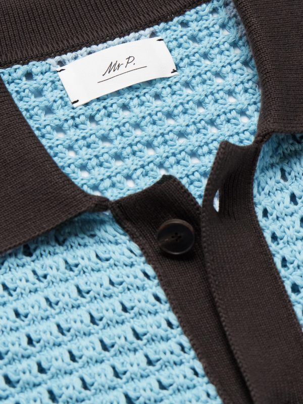 Crocheted Organic Cotton Shirt - CU Crocheted Organic Cotton Shirt - CU