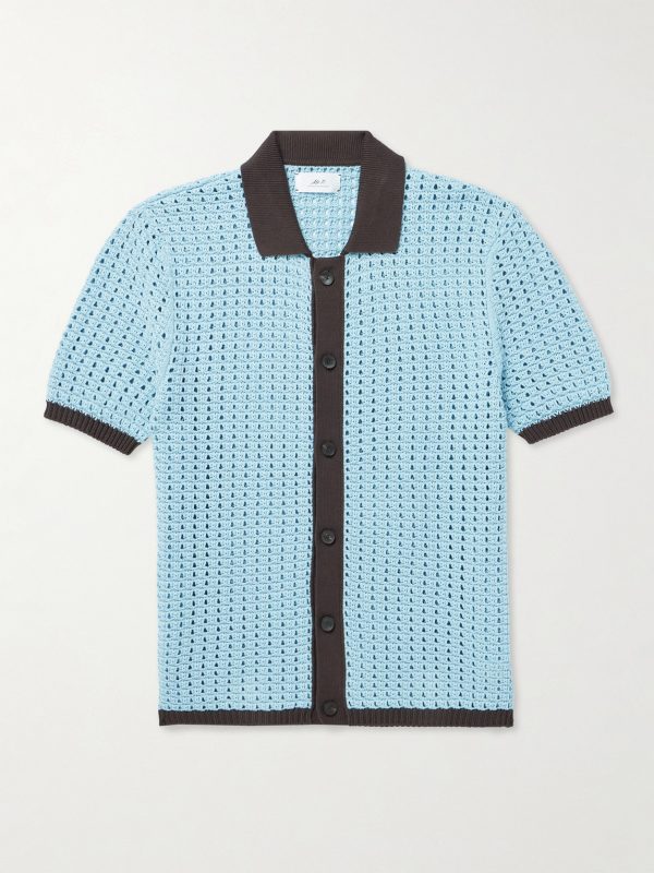 Crocheted Organic Cotton Shirt Crocheted Organic Cotton Shirt