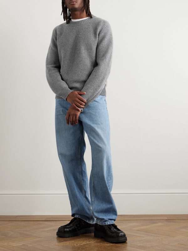 Intrecciato Cashmere-Blend Sweater - OU Intrecciato Cashmere-Blend Sweater - OU