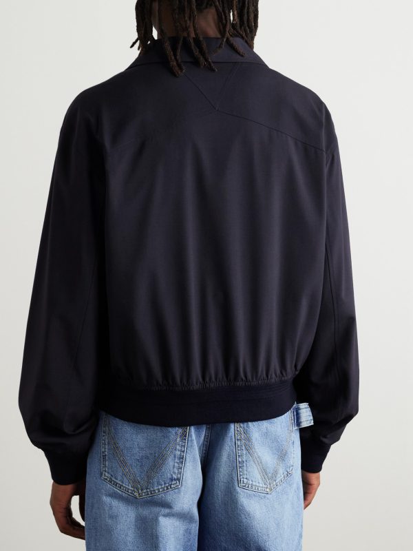 Wool Bomber Jacket - BK Wool Bomber Jacket - BK