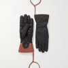 Leather-Trimmed Ski Gloves
