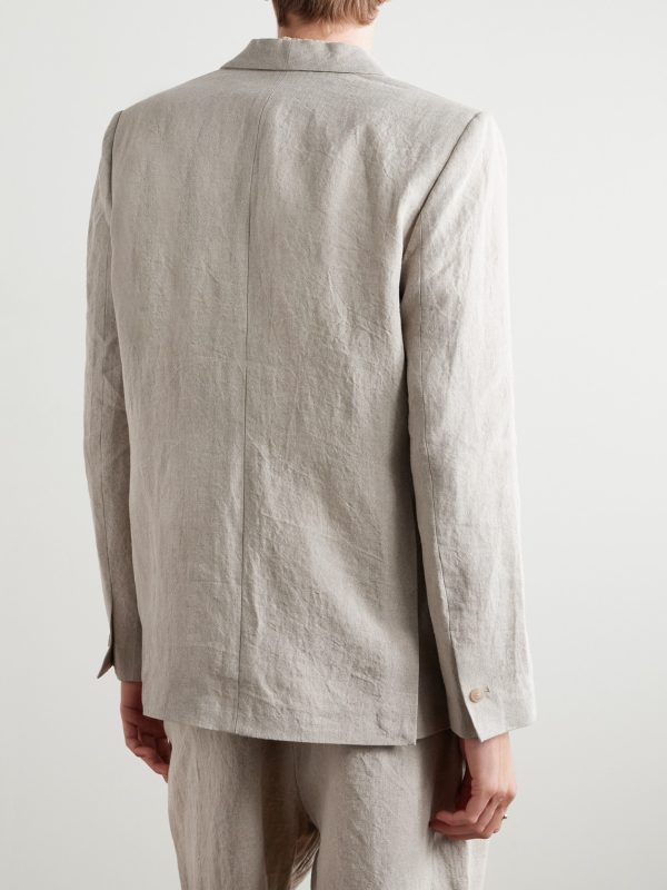 Shinji Linen Suit Jacket - BK Shinji Linen Suit Jacket - BK