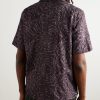Gioia Convertible-Collar Embroidered Linen-Blend Shirt - BK Gioia Convertible-Collar Embroidered Linen-Blend Shirt - BK