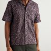 Gioia Convertible-Collar Embroidered Linen-Blend Shirt - FR Gioia Convertible-Collar Embroidered Linen-Blend Shirt - FR