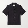 Convertible-Collar Linen Shirt Convertible-Collar Linen Shirt