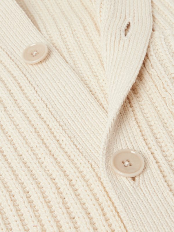 Juhi Ribbed-Knit Cotton Cardigan - CU Juhi Ribbed-Knit Cotton Cardigan - CU