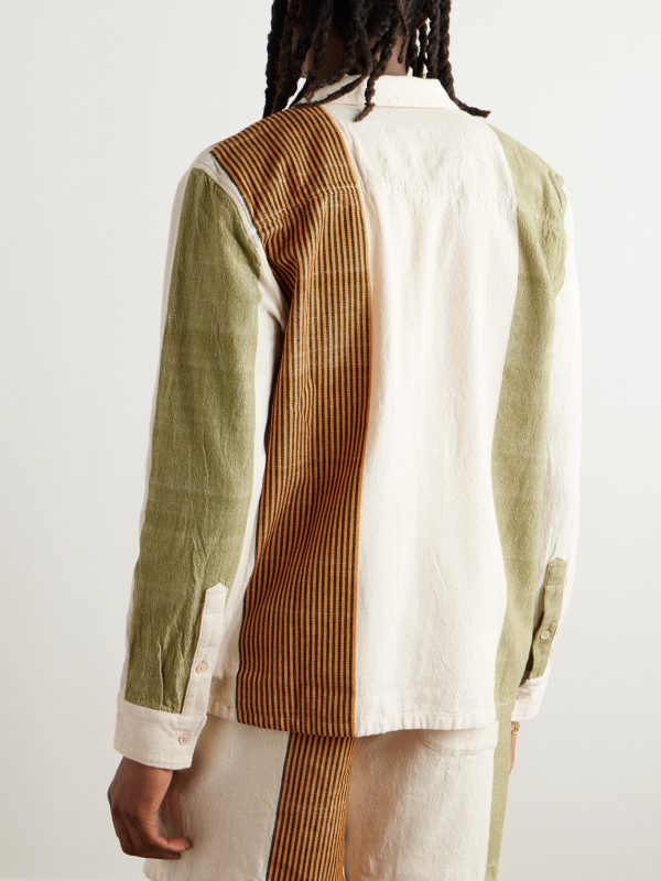 Atrato Patchwork Cotton-Canvas Shirt - BK