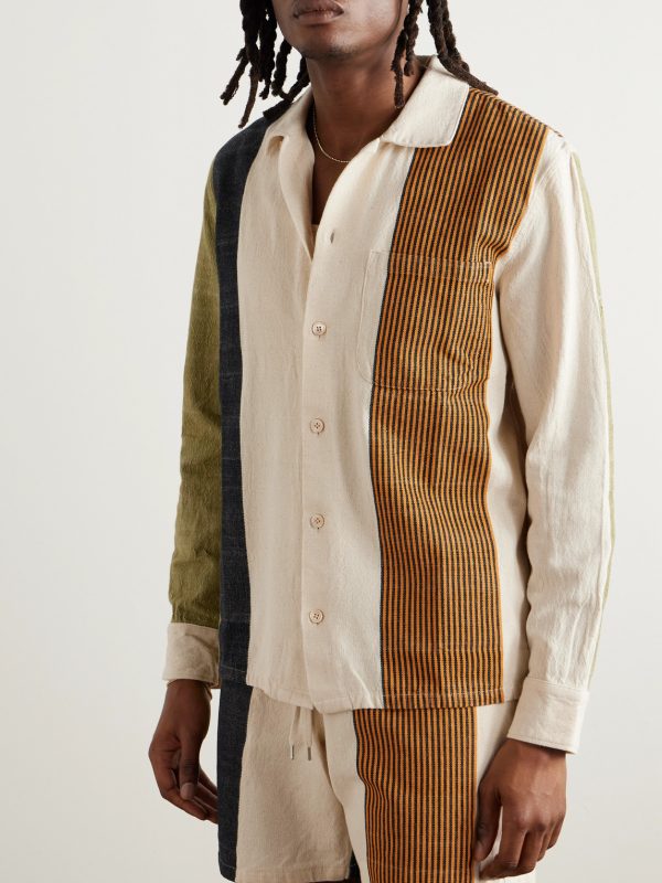 Atrato Patchwork Cotton-Canvas Shirt - FR