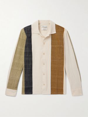 Atrato Patchwork Cotton-Canvas Shirt