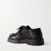 Intrecciato Leather Derby Shoes - BK Intrecciato Leather Derby Shoes - BK