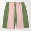 Milo Straight-Leg Striped Cotton-Jacquard Drawstring Shorts