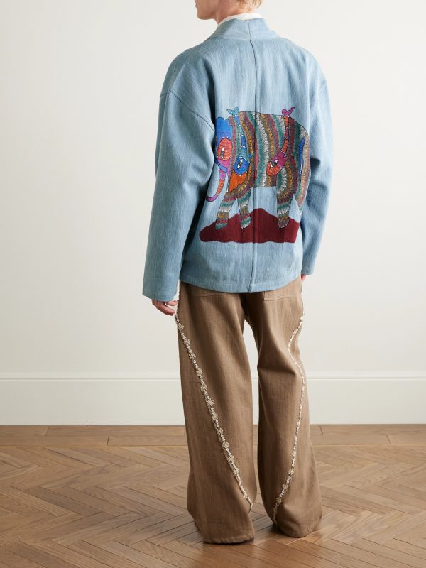 Osaka Printed Denim Jacket - OU