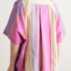Yusuke Convertible-Collar Embroidered Striped Silk Shirt - BK Yusuke Convertible-Collar Embroidered Striped Silk Shirt - BK