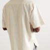 Ronen Convertible-Collar Embroidered Cotton Shirt - BK Ronen Convertible-Collar Embroidered Cotton Shirt - BK