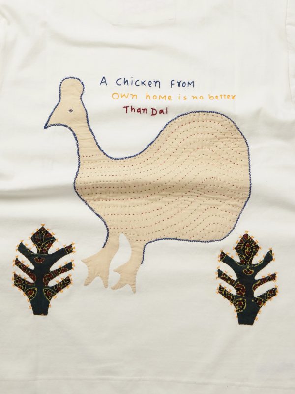 Appliquéd Embroidered Cotton-Jersey T-Shirt - E1 Appliquéd Embroidered Cotton-Jersey T-Shirt - E1