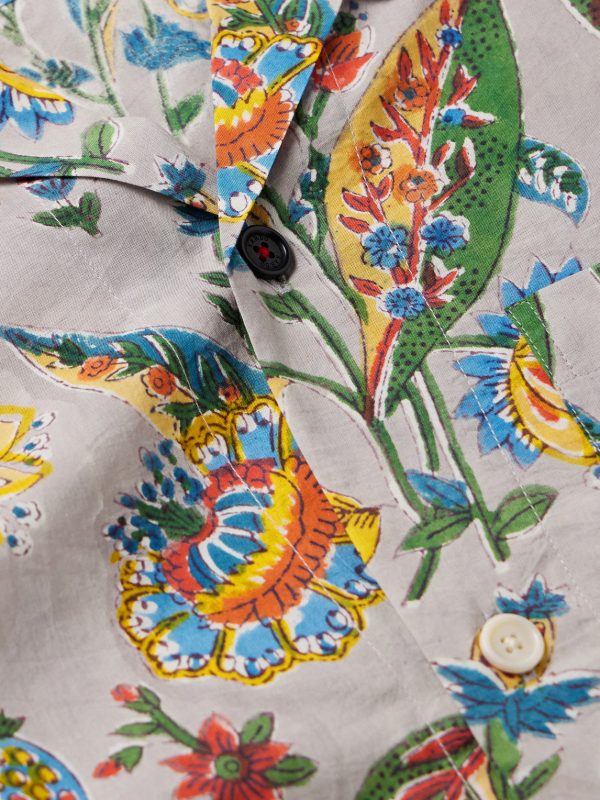 Ronen Convertible-Collar Printed Cotton Shirt - CU