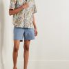 Ronen Convertible-Collar Printed Cotton Shirt - OU