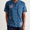 Lamar Convertible-Collar Embroidered Printed Cotton-Voile Shirt - FR