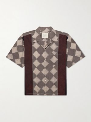 Rohit Convertible-Collar Printed Cotton Shirt Rohit Convertible-Collar Printed Cotton Shirt