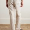 Edward Straight-Leg Linen and Cotton-Blend Trousers - BK Edward Straight-Leg Linen and Cotton-Blend Trousers - BK