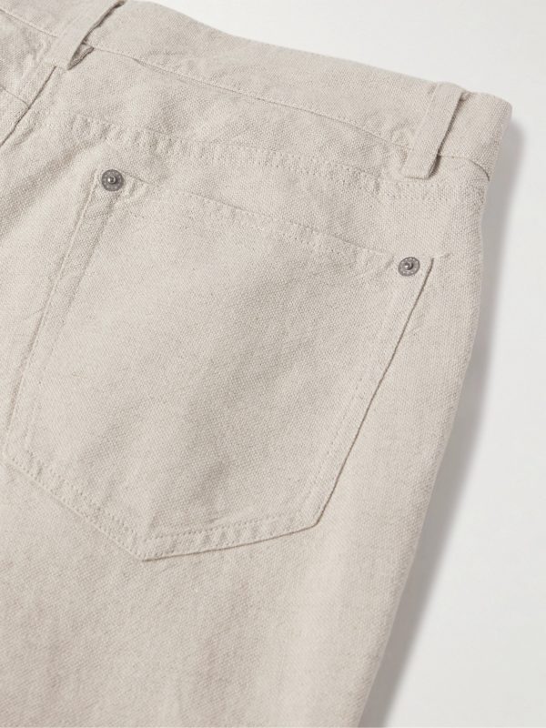 Edward Straight-Leg Linen and Cotton-Blend Trousers - CU Edward Straight-Leg Linen and Cotton-Blend Trousers - CU