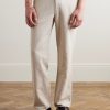 Edward Straight-Leg Linen and Cotton-Blend Trousers - FR Edward Straight-Leg Linen and Cotton-Blend Trousers - FR