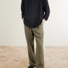 Garment-Dyed Linen Shirt - OU