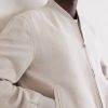 Linen and Cotton-Blend Bomber Jacket - CU Linen and Cotton-Blend Bomber Jacket - CU