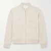 Linen and Cotton-Blend Bomber Jacket Linen and Cotton-Blend Bomber Jacket