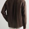 Garment-Dyed Linen Shirt - BK