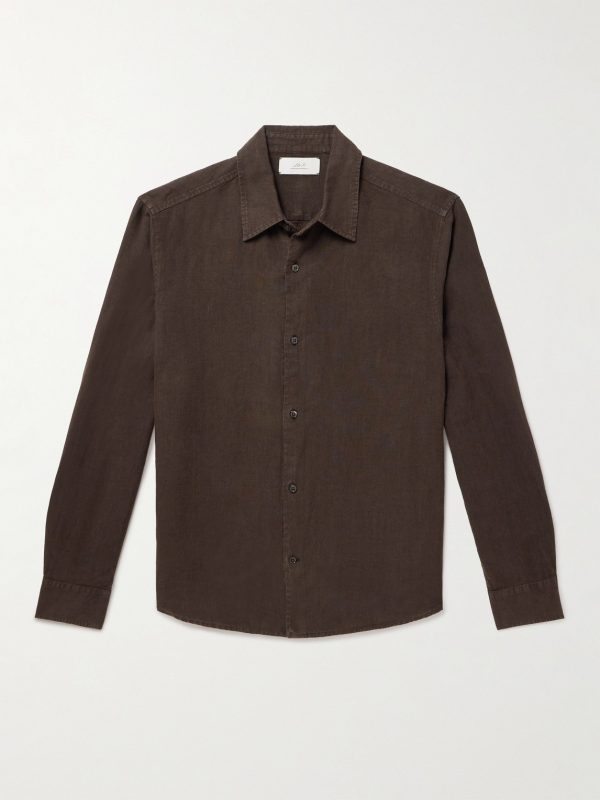 Garment-Dyed Linen Shirt