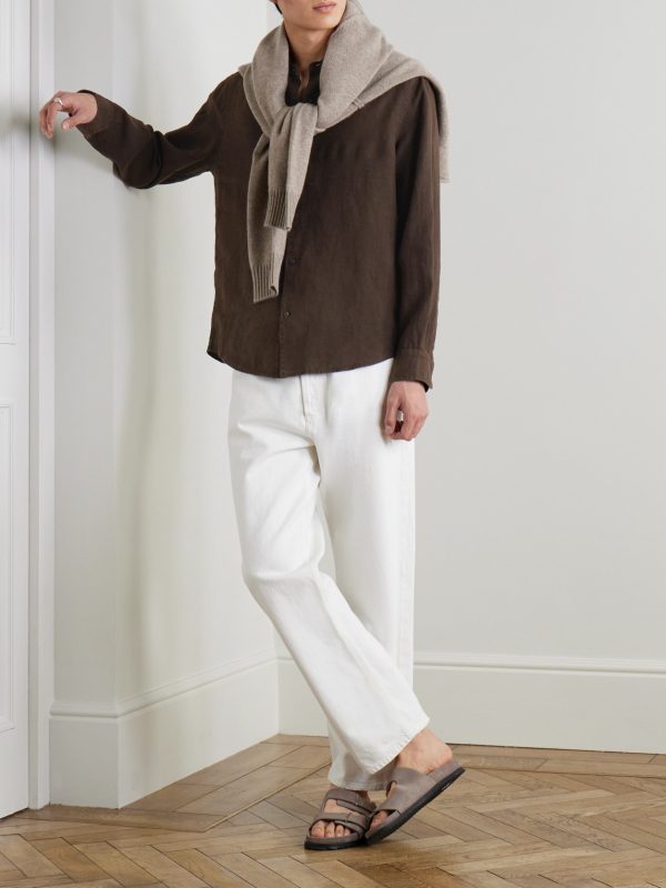 Garment-Dyed Linen Shirt - OU