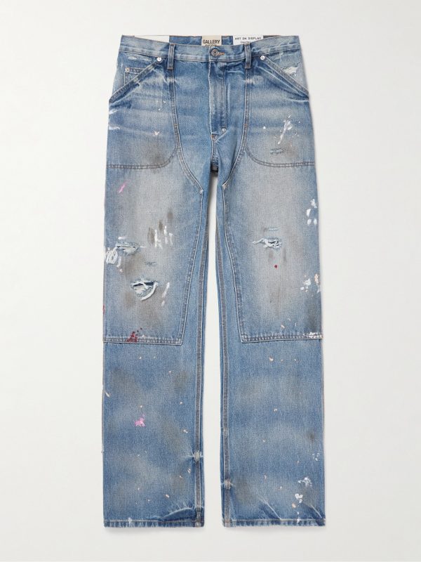 Branko Carpenter Straight-Leg Distressed Jeans