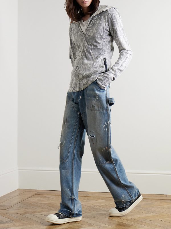 Branko Carpenter Straight-Leg Distressed Jeans - OU