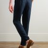Steve Tapered Pleated Linen Trousers - BK Steve Tapered Pleated Linen Trousers - BK