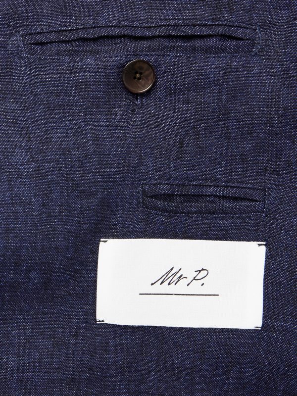 Unstructured Linen-Chambray Suit Jacket - E1