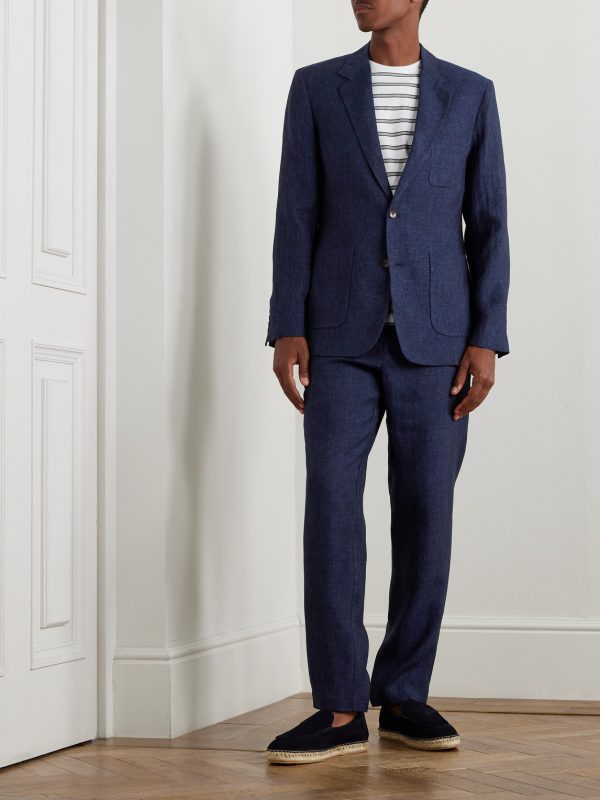 Unstructured Linen-Chambray Suit Jacket - OU