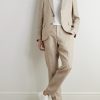 James Straight-Leg Striped Linen Suit Trousers - OU