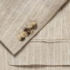Striped Linen Suit Jacket - CU Striped Linen Suit Jacket - CU