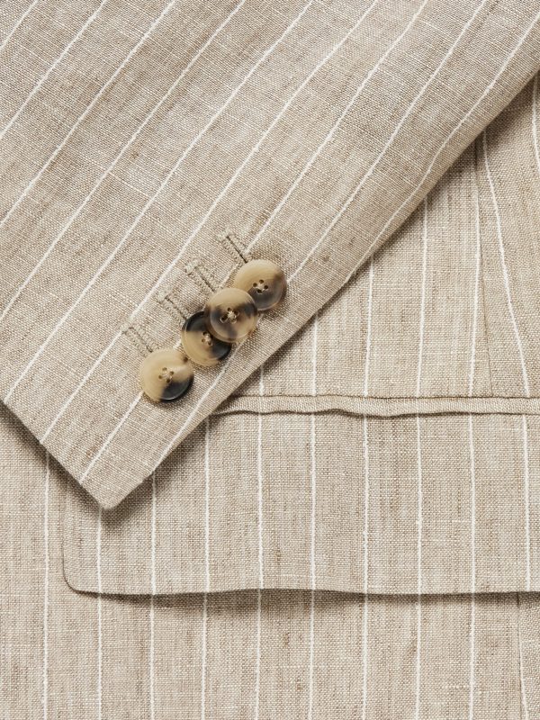 Striped Linen Suit Jacket - CU Striped Linen Suit Jacket - CU