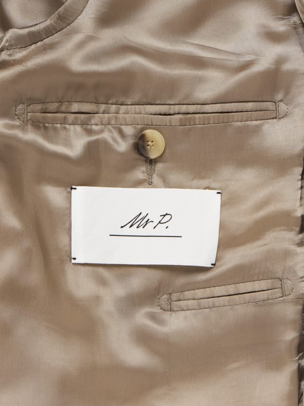 Striped Linen Suit Jacket - E1 Striped Linen Suit Jacket - E1