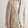 Striped Linen Suit Jacket - FR Striped Linen Suit Jacket - FR