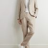 Striped Linen Suit Jacket - OU Striped Linen Suit Jacket - OU