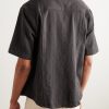 Camp-Collar Cotton Shirt - BK Camp-Collar Cotton Shirt - BK