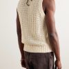 Open-Knit Organic Cotton Sweater Vest - BK