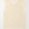 Open-Knit Organic Cotton Sweater Vest